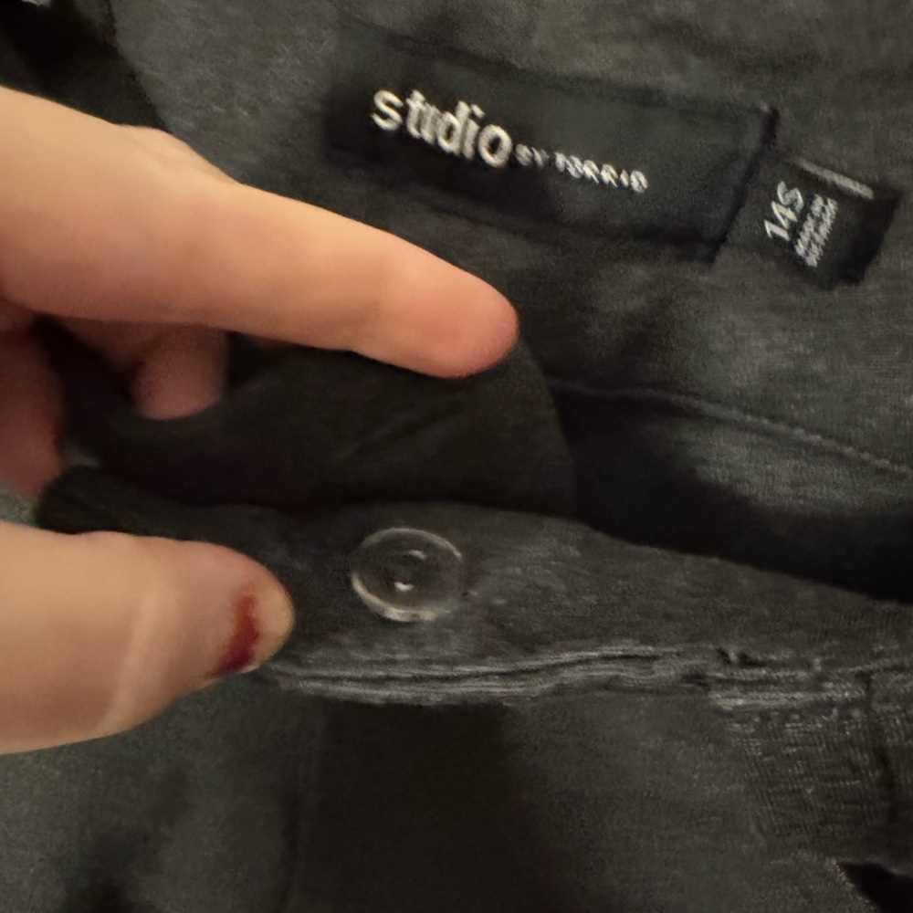 ‼️CLEARANCE‼️Studio by Torrid Dark Gray Buttoned Trousers - Picture 5 of 7